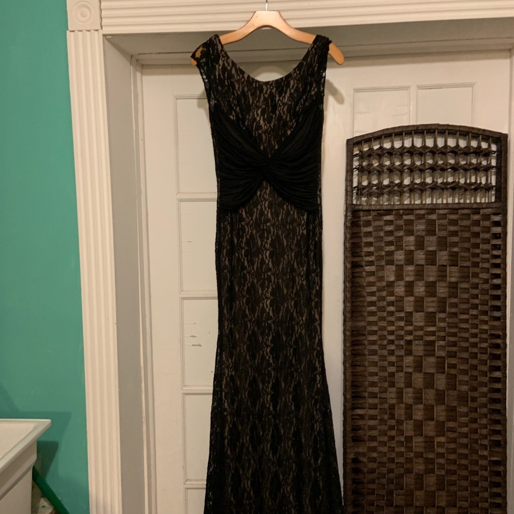 Woman black long dress size small